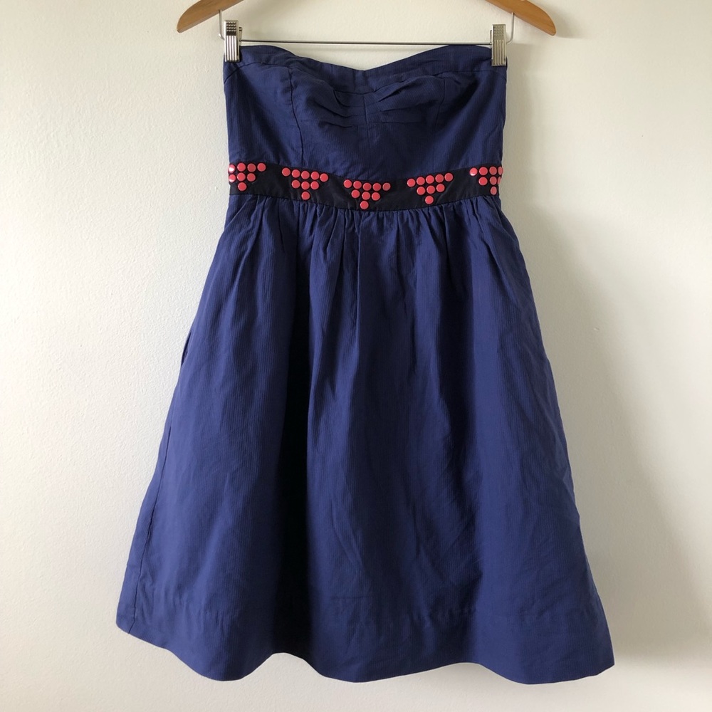 Anthropologie strapless dress